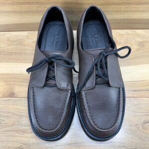 Rag & Bone Tucker Moc Toe Oxfords Mens 10 EU 43 Chunky Dark Brown Pebble Leather